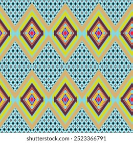 Geometric ethnic oriental pattern. Design for background, wallpaper, clothing, fabric. Vector Illustration.