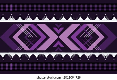 Geometric ethnic oriental pattern embroidery design for clothing, background, batik and fabric. vector illustration.