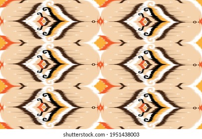 Geometric ethnic oriental pattern ikat pattern traditional Design for background,carpet,wallpaper,clothing,wrapping,Batik,fabric,Vector illustration,embroidery style, ikat patter