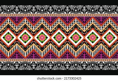 Geometric ethnic oriental pattern ikat pattern traditional Design for  carpet, wallpaper, clothing, wrapping, Batik, fabric, and background
Vector illustration file EPS10.