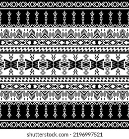Patrón geométrico étnico oriental ikat patrón tradicional Diseño para fondo, alfombra, papel pintado, ropa, envoltura, Batik, tela, ilustración estilo bordado.