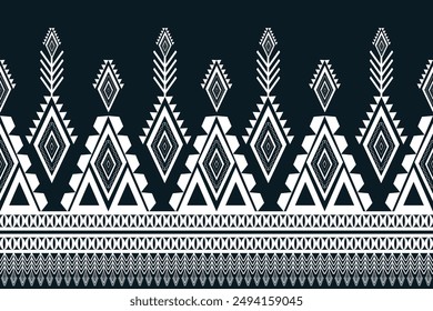 Geometric ethnic oriental pattern ikat pattern traditional tribal African geometric vector ikat pattern. Folk embroidery, Indian, Scandin