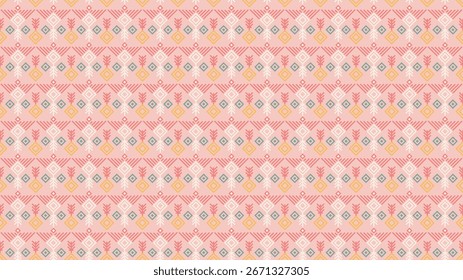Patrón oriental étnico geométrico ikat patrón tradicional Diseño para el fondo, alfombra, Fondo de pantalla, ropa, envoltura, Batik, tela