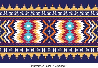 Geometric Ethnic oriental pattern traditional. Tribal ethnic vector texture. Seamless striped pattern in Aztec style. Figure tribal embroidery. Indian, Scandinavian, Gypsy, Mexican, folk pattern.