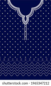 Geometric Ethnic oriental pattern traditional .Floral necklace embroidery design for fashion women.background,wallpaper,clothing and wrapping.