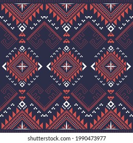 Geometric Ethnic Oriental Pattern Traditional Design for Background Texture Clothing and Fabric Embroidery Style Vector