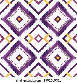 Geometrisches ethnisch-orientalisches Muster, traditionelles Design für Hintergrundtextur-Bekleidung und Stickerei-Vektor
