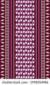 Patrón geométrico étnico oriental de fondo tradicional. Para alfombras, papel pintado, ropa, envoltura, batik, tela, decoración casera, ilustración vectorial estilo bordado.