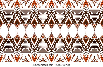 Geometric ethnic oriental pattern traditional Design for background,carpet,wallpaper,clothing,wrapping,Batik,fabric,Vector illustration.embroidery style.
