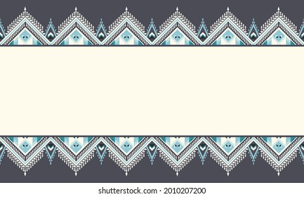 Geometric ethnic oriental pattern traditional Design for background,carpet,wallpaper,clothing,wrapping,Batik,fabric,Vector illustration.embroidery style.
