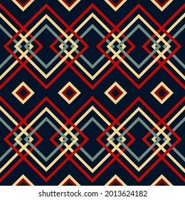 Geometric ethnic oriental pattern traditional design repeating background texture, wallpaper,clothing,fabric,carpet, wrapping,Batik,Vector illustration embroidery style