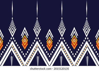 
Geometric ethnic oriental pattern traditional Design for background,carpet,wallpaper,clothing,wrapping,fabric,Vector illustration.embroidery style.