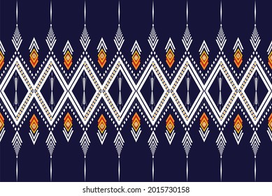 
Geometric ethnic oriental pattern traditional Design for background,carpet,wallpaper,clothing,wrapping,fabric,Vector illustration.embroidery style.