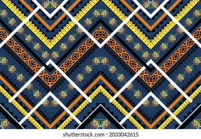 Geometric ethnic oriental pattern traditional. Seamless vector. Design for background,carpet,wallpaper,clothing,wrapping,Batik,fabric, illustration,embroidery.