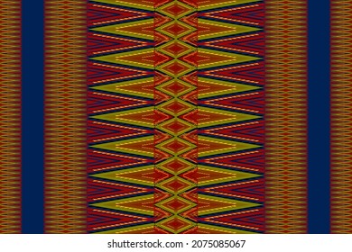 geometric ethnic oriental  pattern traditional design  for fabric carpet, clothing, wrapping