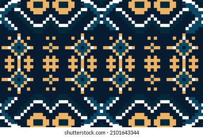 Geometric ethnic oriental pattern traditional Design for clothing, fabric, background, Aztec geometric art ornament print. Vector illustration  wallpaper, wrapping, batik. Knitwear, Embroidery style. 