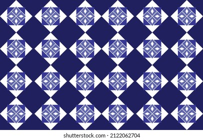 Geometric ethnic oriental pattern traditional Design for background,carpet,wallpaper,clothing,wrapping,Batik,fabric,Vector illustration embroidery style
