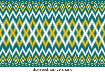 Geometric ethnic oriental pattern traditional Design for background,carpet,wallpaper,clothing,wrapping,Batik,fabric,Vector illustration embroidery style