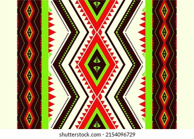Geometric ethnic oriental pattern traditional Design for background,carpet,wallpaper,clothing,wrapping,fabric,Vector illustration.embroidery style.