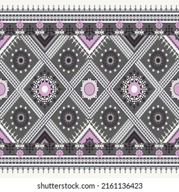Patrón geométrico étnico oriental tradicional Diseño para fondo, papel pintado, ropa, envoltura, Batik, tela, bordado estilo.