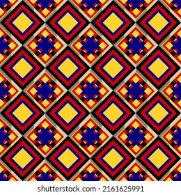 Geometric ethnic oriental pattern traditional Design for background,carpet,wallpaper,clothing,wrapping,Batik,fabric,Vector illustration embroidery style. 
Geometric ethnic seamless pattern for print.