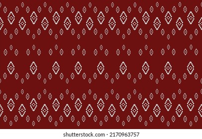 Patrón geométrico étnico oriental de fondo tradicional. Para alfombras, papel pintado, ropa, envoltura, batik, tela, decoración casera, ilustración vectorial estilo bordado.