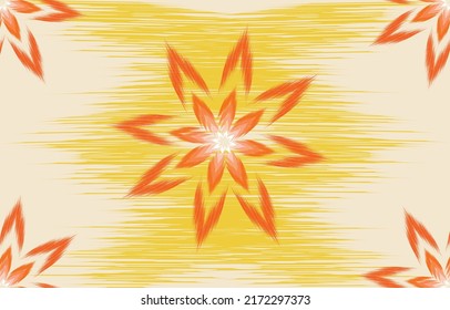 Geometric ethnic oriental pattern traditional background. For carpet, wallpaper, clothing, wrapping, batik, fabric, home decoration, Vector illustration embroidery style.