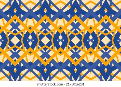 Geometric ethnic oriental pattern traditional Design for background,carpet,wallpaper,clothing,wrapping,fabric,Vector illustration.embroidery style.
