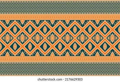 Geometric ethnic oriental pattern traditional Design for background,carpet,wallpaper,clothing,wrapping,fabric,Vector illustration.