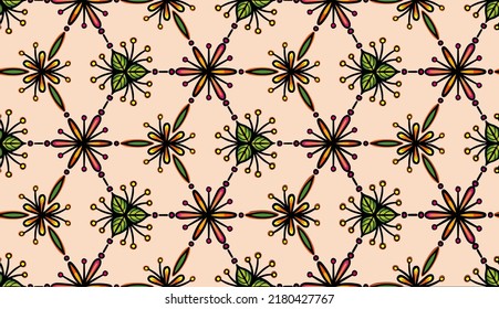 Patrón geométrico étnico oriental tradicional Diseño para fondo, alfombra, papel pintado, ropa, envoltura, Batik,tela,Ilustración vectorial.estilo bordado.