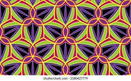 Patrón geométrico étnico oriental tradicional Diseño para fondo, alfombra, papel pintado, ropa, envoltura, Batik,tela,Ilustración vectorial.estilo bordado.