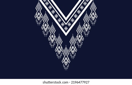 Diseño tradicional geométrico de patrones étnicos orientales.