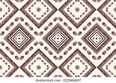 Geometric ethnic oriental pattern traditional Design for background,carpet,wallpaper,clothing,wrapping,fabric,Vector illustration.embroidery style.