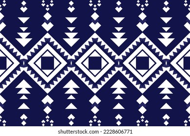 Geometric ethnic oriental pattern traditional Design for background,carpet,wallpaper,clothing,wrapping,fabric,Vector illustration.embroidery style.