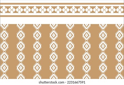 Geometric ethnic oriental pattern traditional Design for background,carpet,wallpaper,clothing,wrapping,Batik,fabric,Vector embroidery style. 