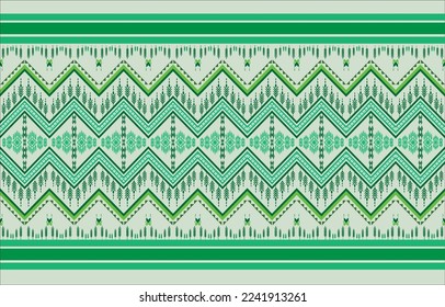 Patrón geométrico étnico oriental tradicional Diseño para el fondo, alfombra, papel pintado, ropa, envoltura, Batik, tela,Estilo de bordado vectorial. 