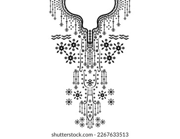 Patrón geométrico étnico oriental tradicional. Diseño de bordado de collares florales para mujeres de la moda. Kaftan, fondo, papel pintado, ropa y envoltura.
