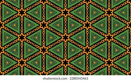 Geometric ethnic oriental pattern traditional Design for background,carpet,wallpaper,clothing,wrapping,Batik,fabric,Vector illustration.embroidery style.