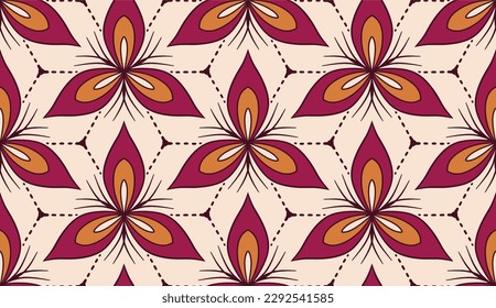 Geometrisches ethnisch orientalisches Muster traditionelles Design für Hintergrund, Teppich, Tapeten, Kleidung, Umhüllung, Batik, Stoff, Vektorgrafik.Stickereistil.	
