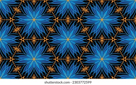 Geometric ethnic oriental pattern traditional Design for background,carpet,wallpaper,clothing,wrapping,Batik,fabric,Vector illustration.embroidery style.