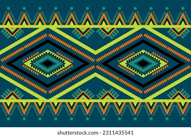 Diseño tradicional del patrón geométrico étnico oriental.