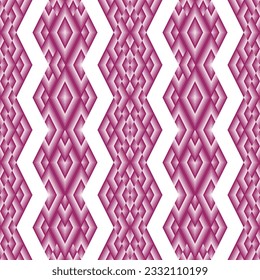 Geometric ethnic oriental pattern traditional Design for background, carpet, wallpaper, clothing, wrapping, Batik, fabric, illustration embroidery style. Purple diamond chevron patterns