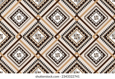 Geometric ethnic oriental pattern traditional Design for background,
carpet,wallpaper,clothing,wrapping,Batik,fabric,Vector illustration embroidery style.
