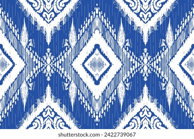 geometric ethnic oriental pattern traditional on background.African Ikat paisley seamless pattern.Aztec style abstract vector illustration design for texture,fabric,clothing,wrapping.