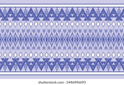 Geometric ethnic oriental pattern traditional Design for background,carpet,wallpaper,clothing,wrapping,Batik,fabric,Vector embroidery style. 