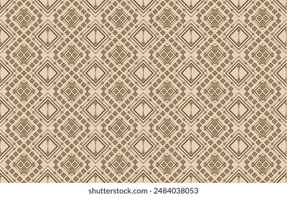 Geometric ethnic oriental pattern traditional Design for background,carpet,wallpaper,clothing,wrapping,Batik,fabric,Vector embroidery style. 