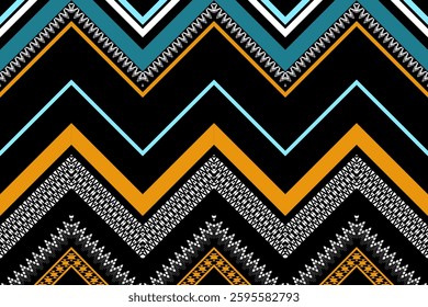 Geometric Ethnic oriental pattern traditional .Floral necklace embroidery design for fashion women, background, wallpaper ,clothing and wrapping	