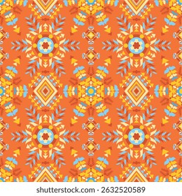 Geometric ethnic oriental pattern traditional design for background, wallpaper, wrapping, fabric, textile fashion wearing, Vector Geometric pattern illustration embroidery style. Geometric background.