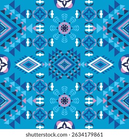 Geometric ethnic oriental pattern traditional design for background, wallpaper, wrapping, fabric, textile fashion wearing, Vector Geometric pattern illustration embroidery style. Geometric background.