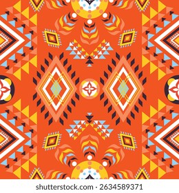 Geometric ethnic oriental pattern traditional design for background, wallpaper, wrapping, fabric, textile fashion wearing, Vector Geometric pattern illustration embroidery style. Geometric background.
